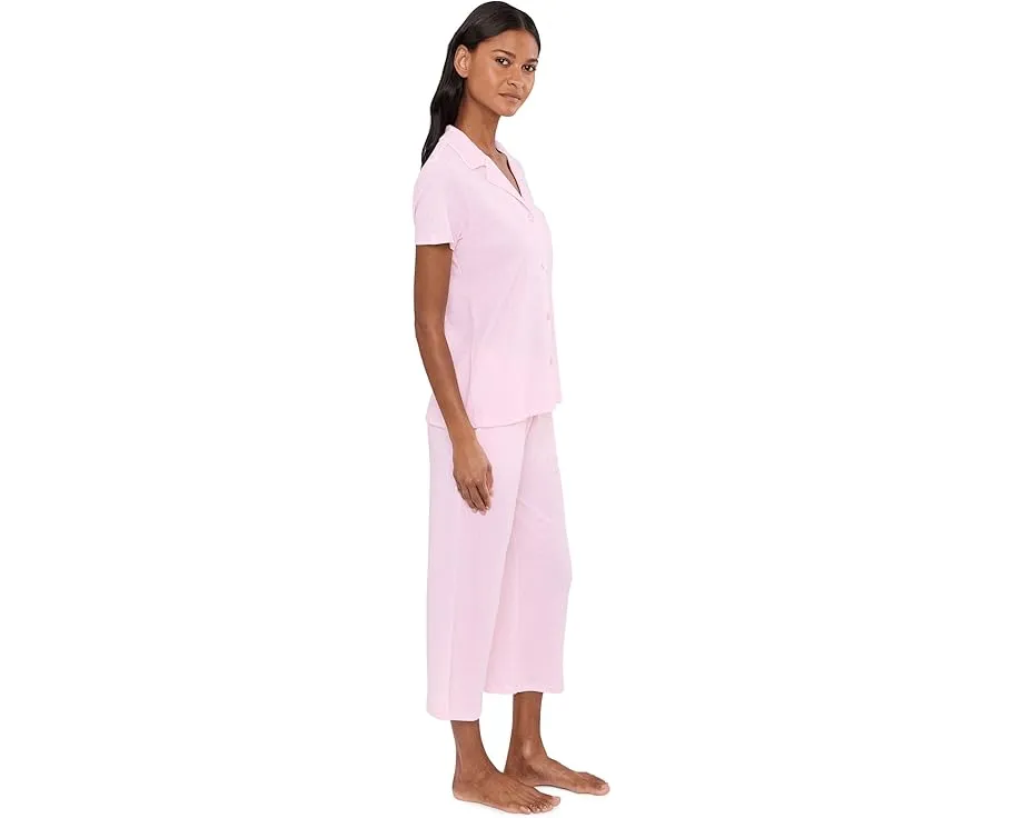 Пижамный набор Petite Short Sleeve Notch Top & Capri от Karen Neuburger в цветочный принт