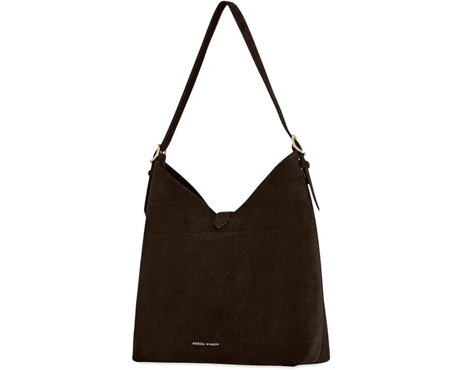 Мини-сумка Rebecca Minkoff Megan Hobo из натуральной кожи на плечо