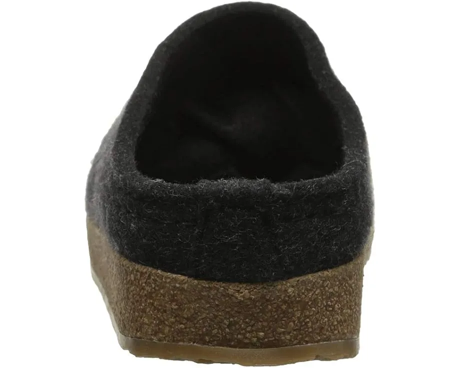 Клоги Haflinger Spirit с войлочным верхом и каблуком-рокером