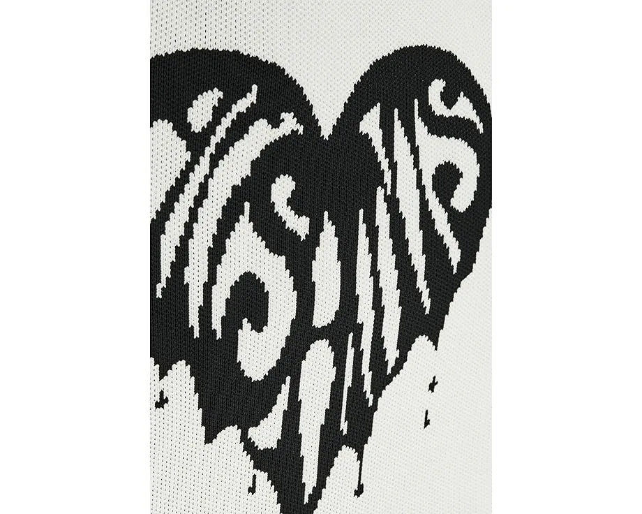 Сумка тоут AllSaints Izzy Heart E/W с графикой в виде сердца и двумя ручками