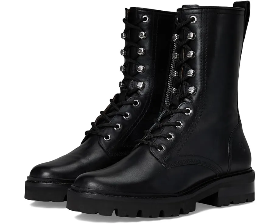 Ботинки Frye Olivia Combat на шнуровке с массивным каблуком 3.8 см