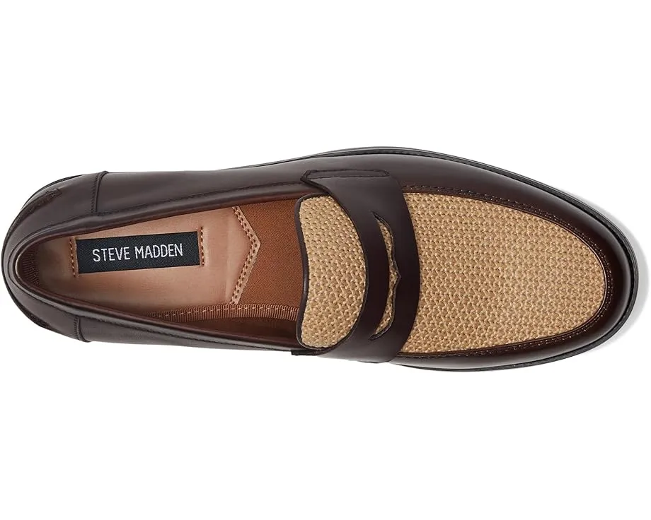 Мокасины Steve Madden Natan из кожи с круглым носком и резиновой подошвой