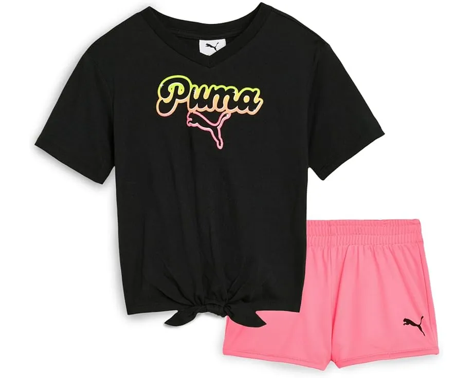 Футболка и трикотажные шорты Puma для малышей