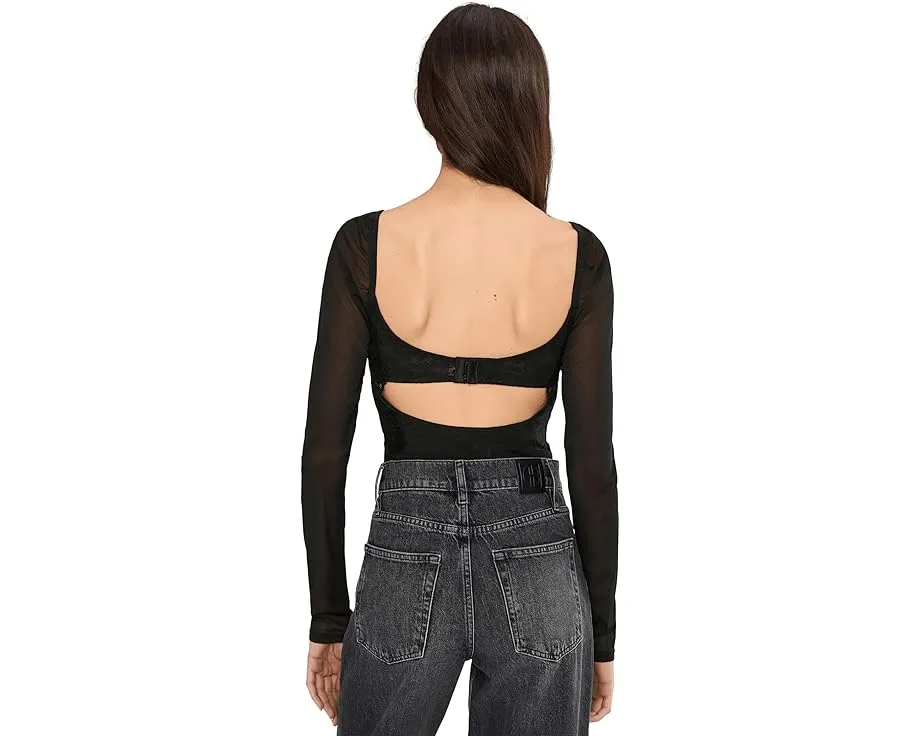 Боди Suddenly Fine с кружевными вставками от Free People