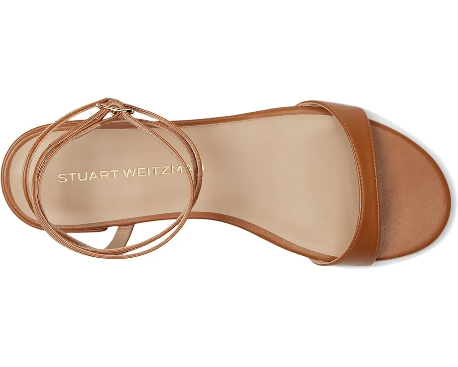 Сандалии Stuart Weitzman Nudist Wrap с регулируемым ремешком и массивным каблуком