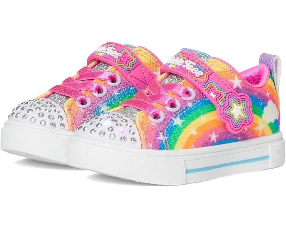 Детские кроссовки SKECHERS KIDS Twinkle Sparks 314829N с подсветкой и липучкой
