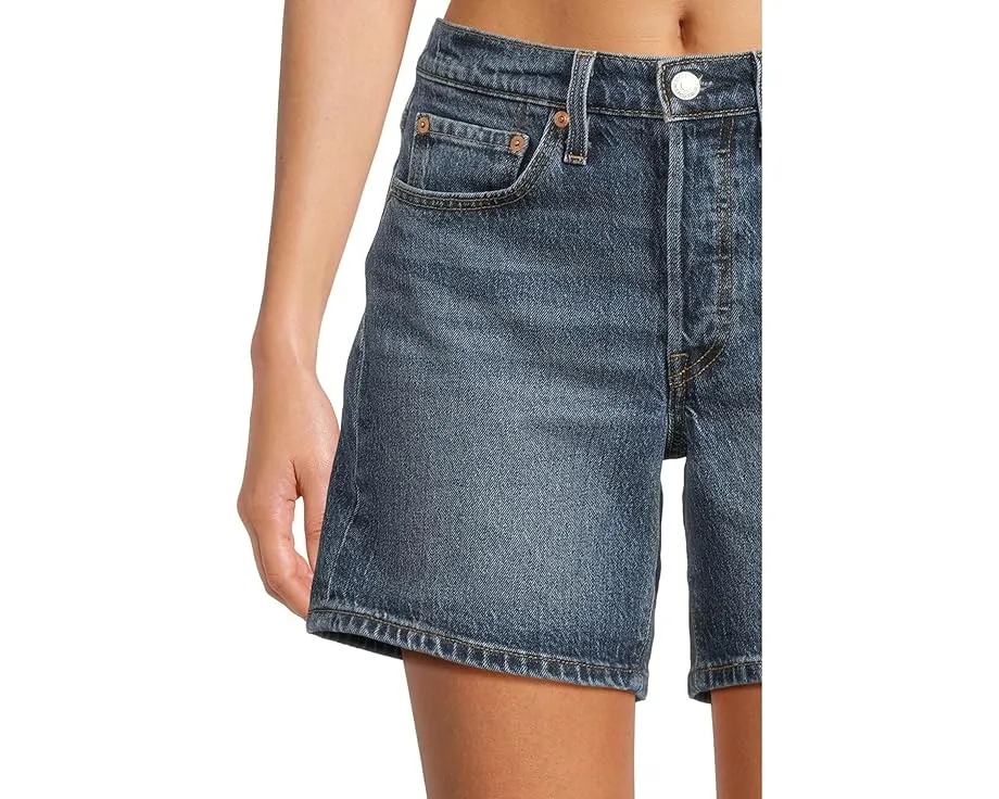 Шорты Levi's 501 Mid Thigh Shorts укороченные с высокой посадкой и винтажным дизайном