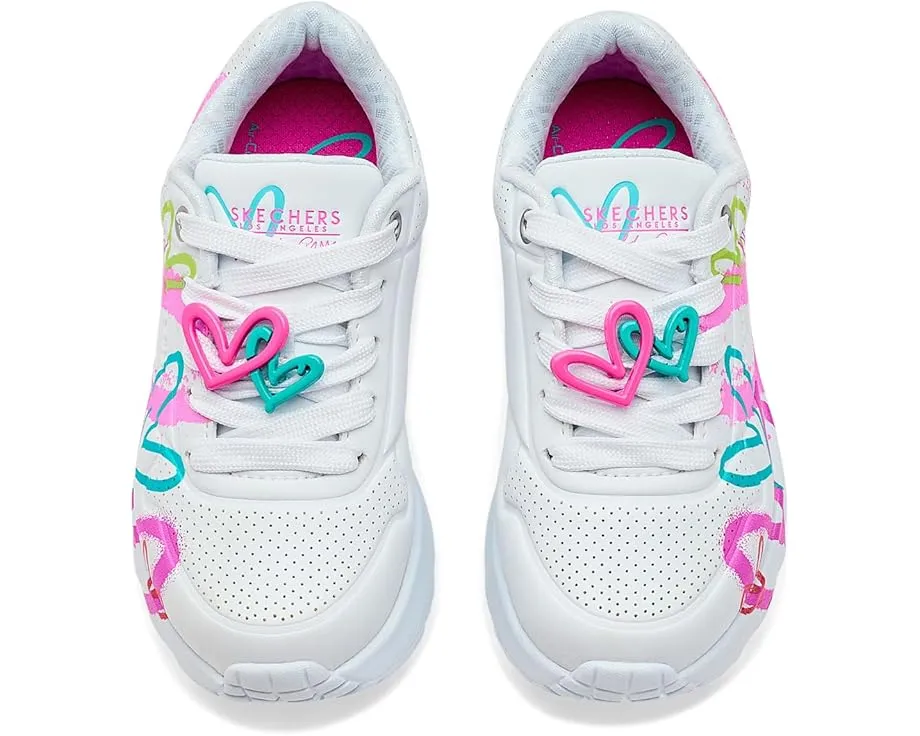 Детские кроссовки SKECHERS KIDS с дизайном James Goldcrown Uno Lite Flutter Hearts