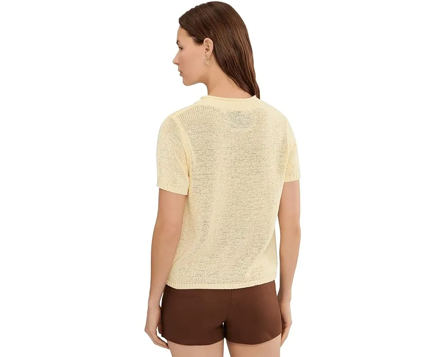 Faye Rolled Edge Sweater Tee