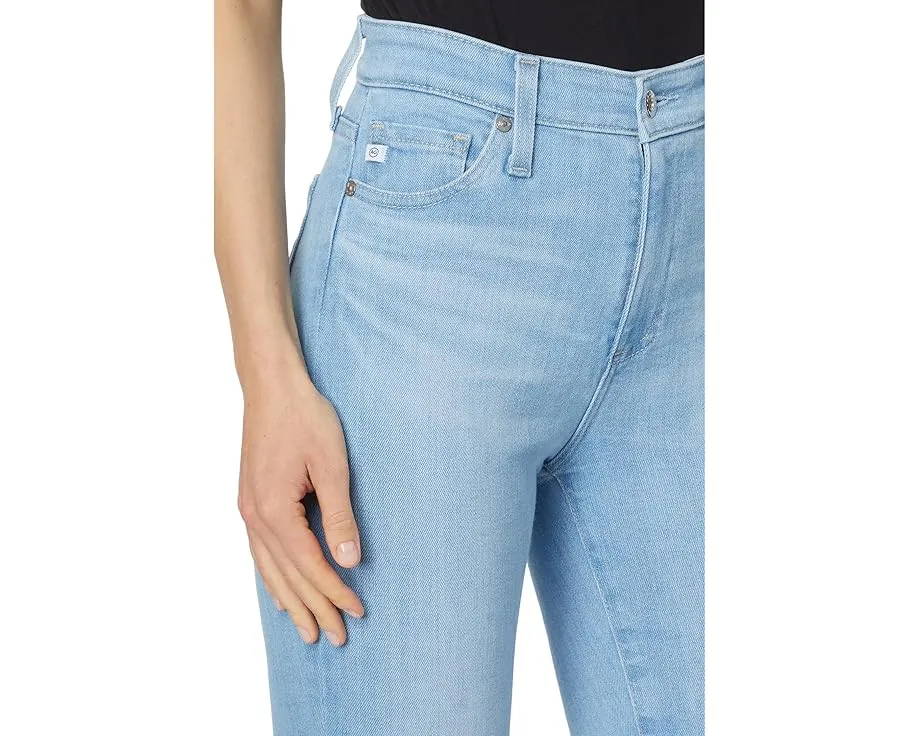 AG Jeans Mari High Rise Slim Straight Crop зауженные укороченные джинсы с высокой посадкой