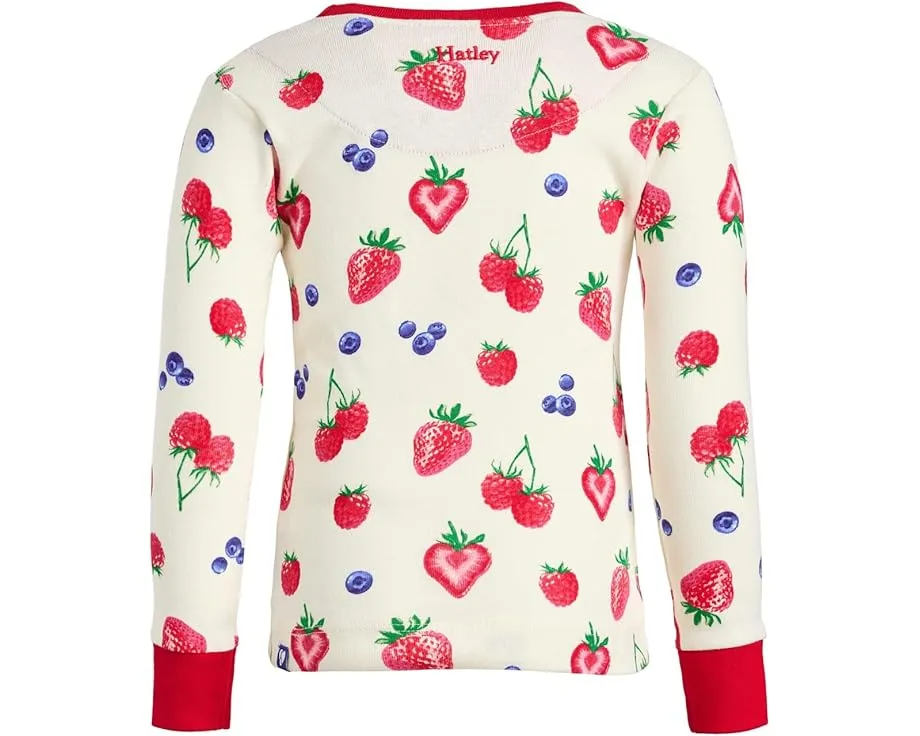 Пижамный комплект Hatley Kids Summer Berries из хлопка с длинным рукавом