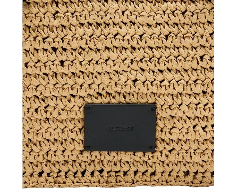 Тотеб Lullah N/s из бумажной соломки с кожаными деталями AllSaints