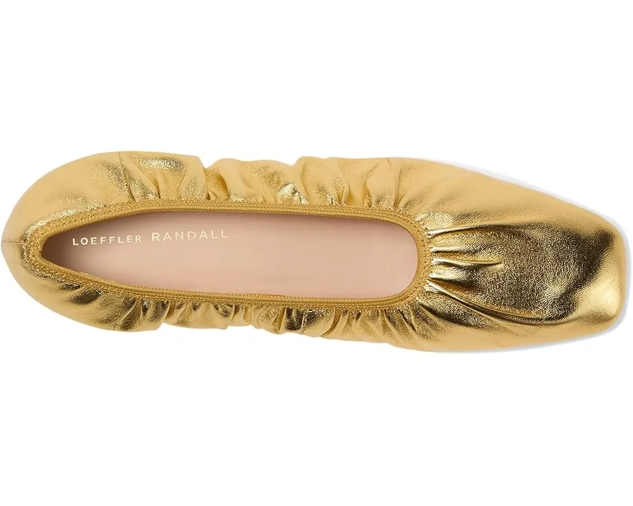 Балетки Loeffler Randall Tove с квадратным носком и металлическим отливом