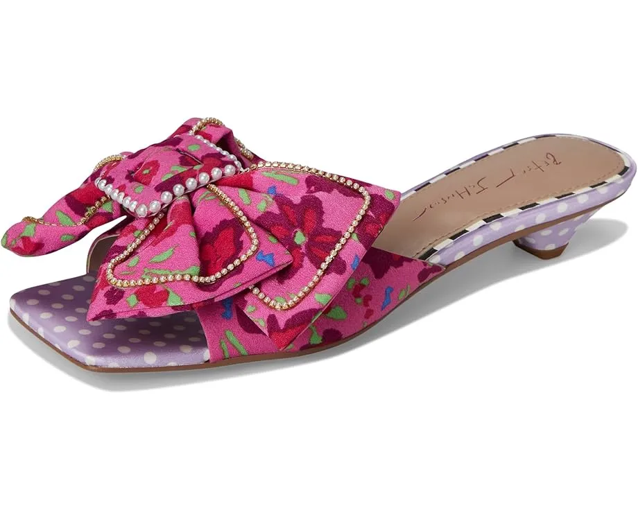 Туфли Blue by Betsey Johnson Aylah на небольшом каблуке с бантом и цветочным декором