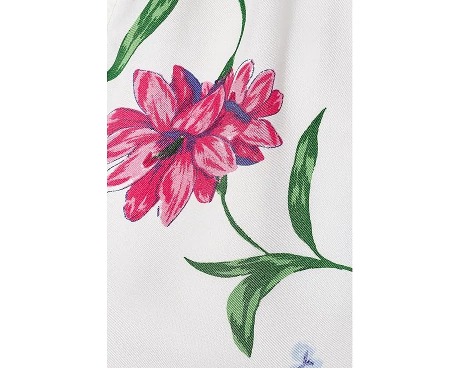 Блузка CeCe с воротником-рюшем и разрезом на горловине