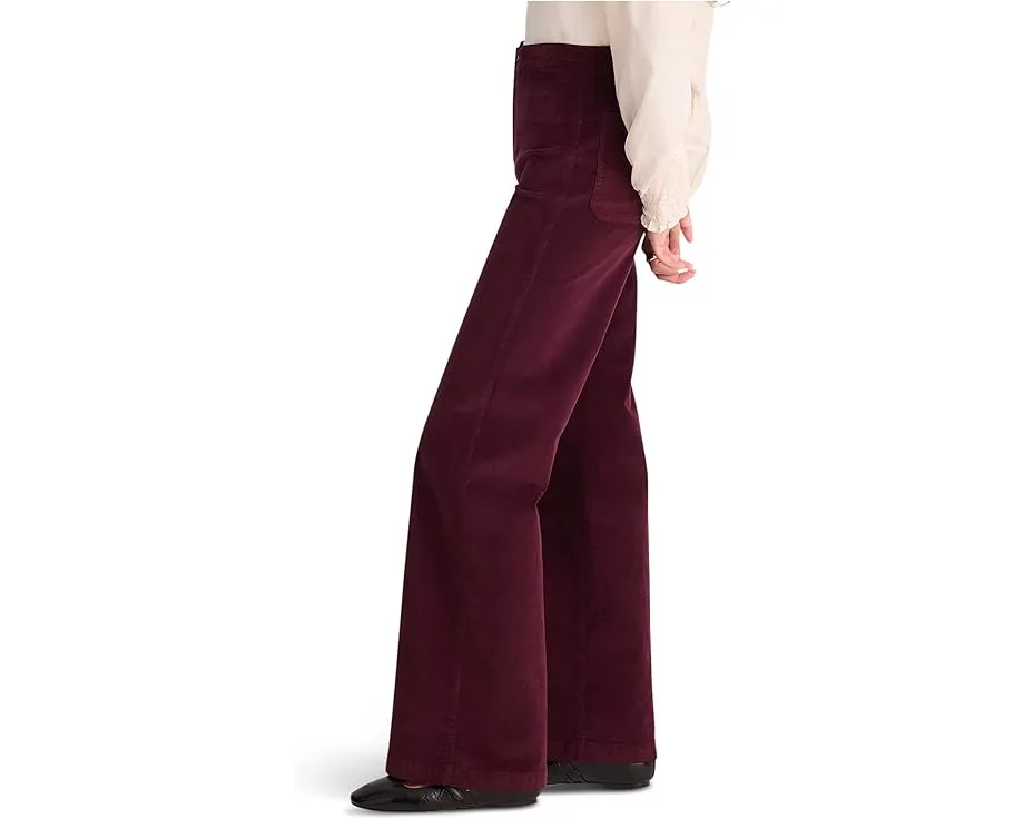 Брюки Madewell The Wide Leg In Cord из вельвета с высокой посадкой