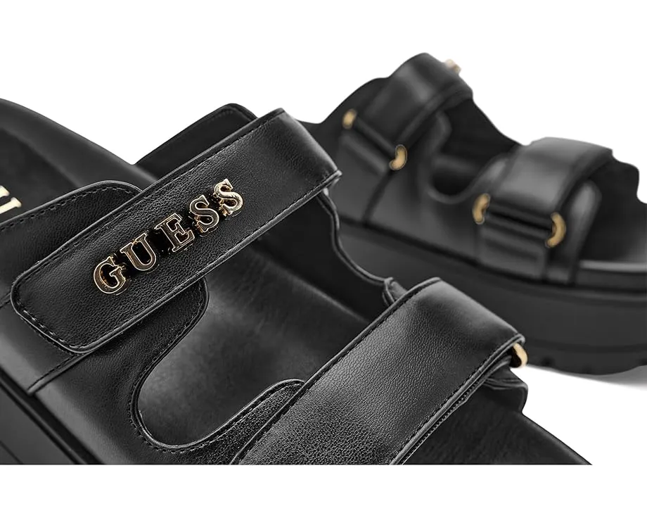 Сандалии GUESS Faxon на платформе с регулируемыми ремешками