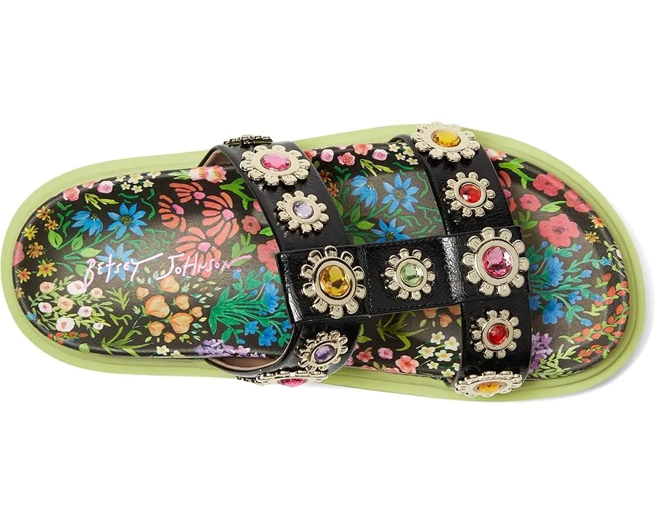 Сандалии Madoxx от Blue by Betsey Johnson на платформе с яркой подошвой и цветочным декором