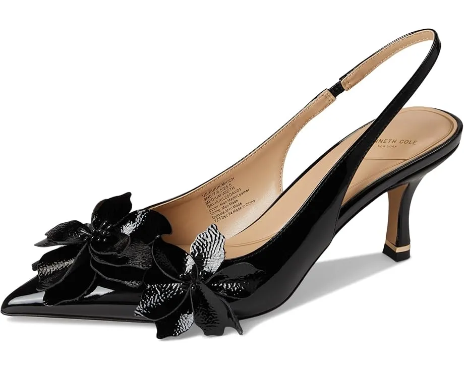 Босоножки Davia на шпильке с острым носком и цветочным декором