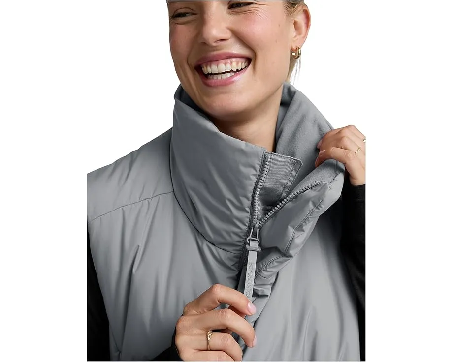 Пуховой жилет Beyond Yoga Warm Up Puffer оверсайз с высоким воротником