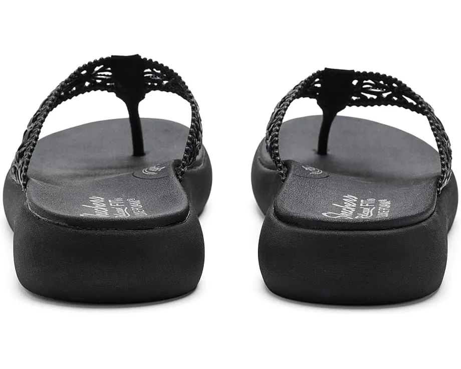 Сандалии SKECHERS Asana Luxe Ocean Breeze 2 с ажурным верхом и просторной посадкой Relaxed Fit