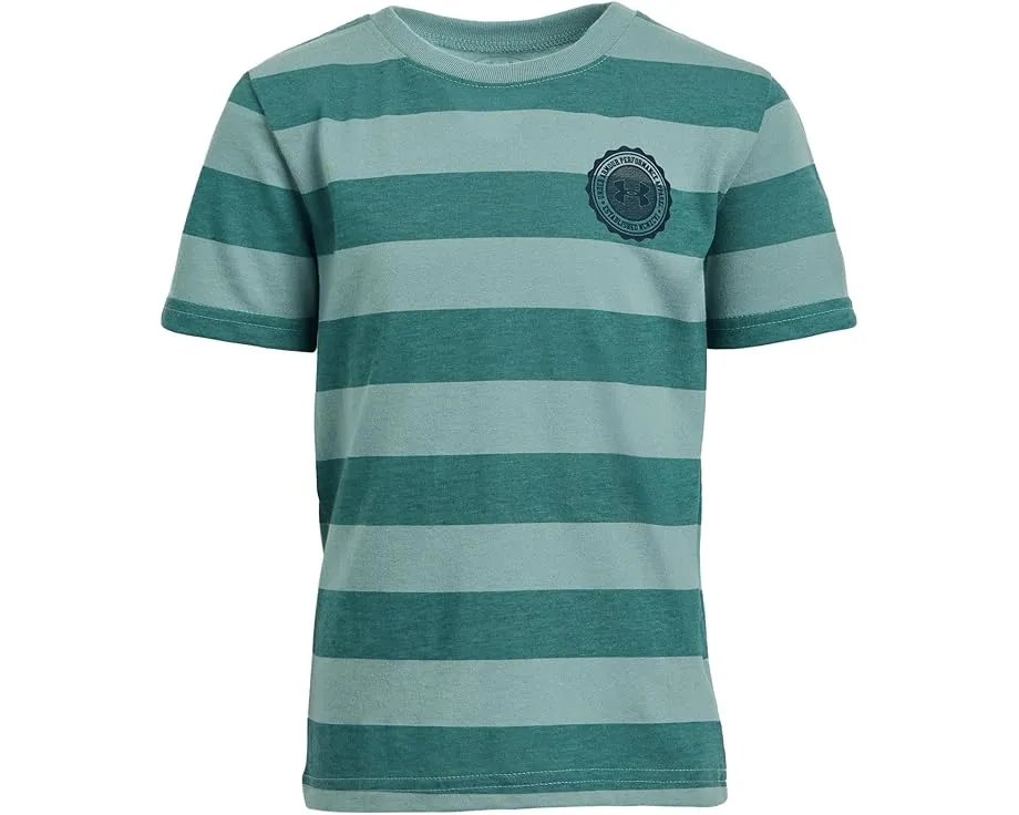Футболка Under Armour Kids с полосками из мягкой ткани для повседневной носки