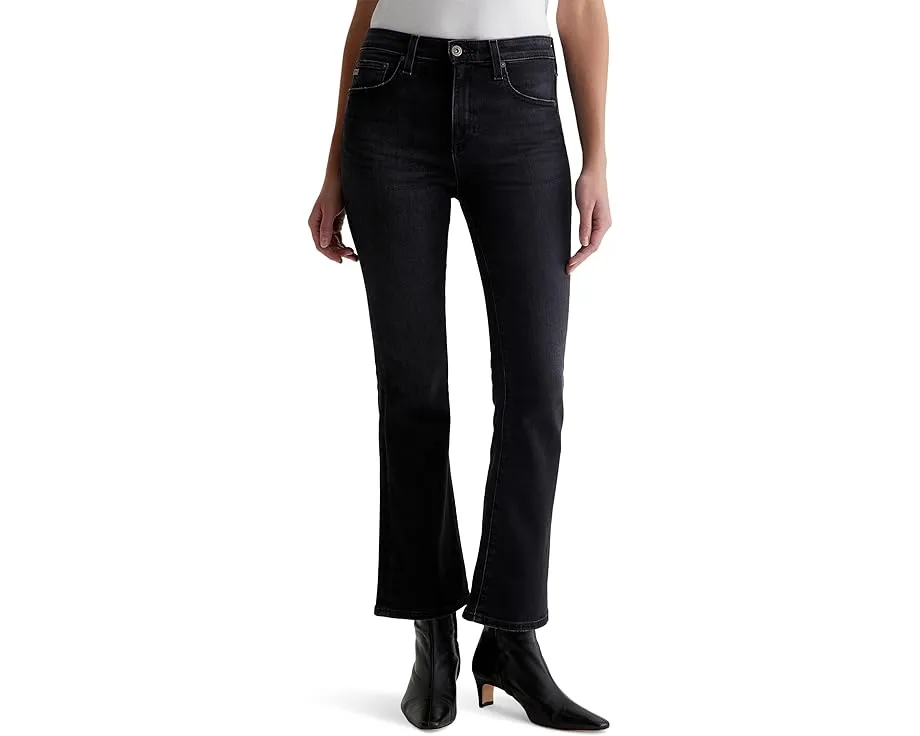 Джинсы AG Jeans Farrah с завышенной талией и укороченным расклешенным кроем Boot