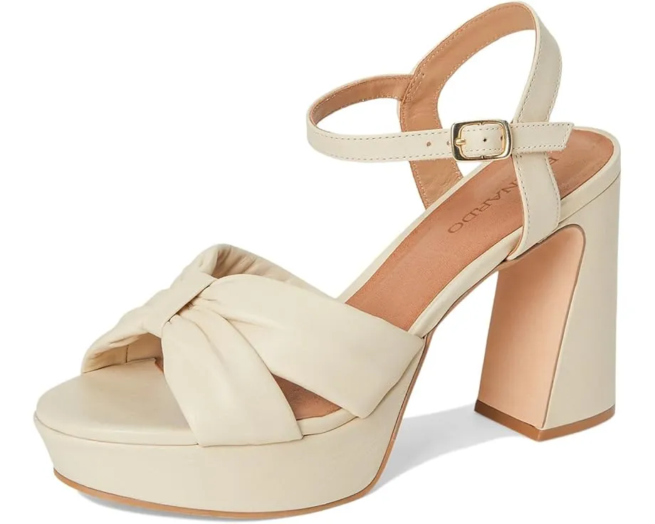 Босоножки Bernardo Veronika с бантом и скульптурным каблуком на пробковой подошве