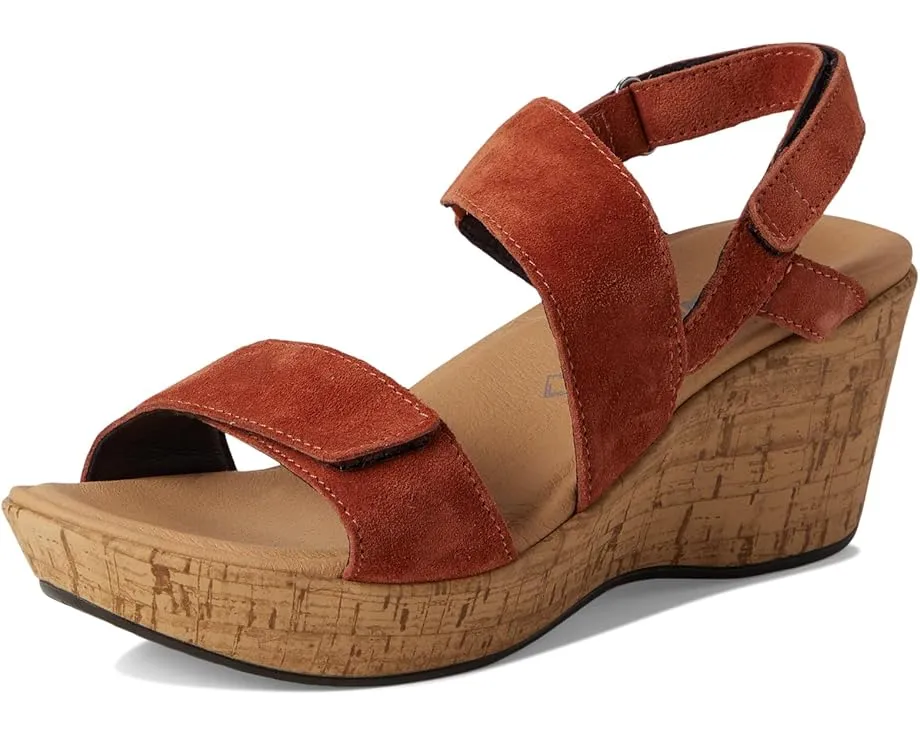 Сандалии Naot Sunrise с клиновидным каблуком и ремешками на липучке