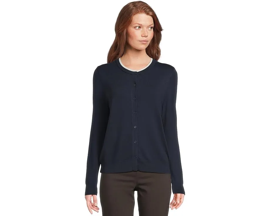 Кардиган Elliott Lauren Modal Knits на пуговицах с двойным воротником