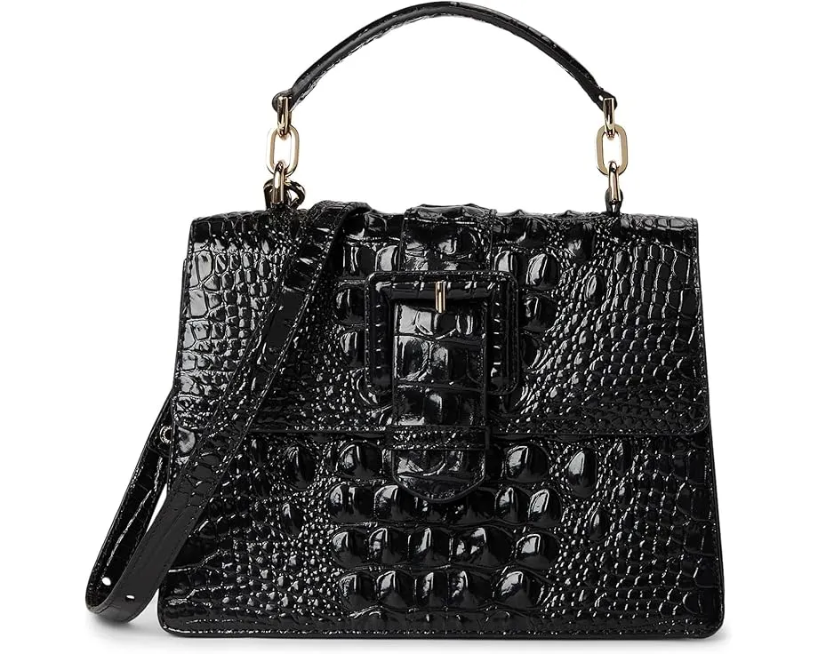 Сумка кроссбоди Brahmin Melbourne Small Hallie из кожи с откидным клапаном