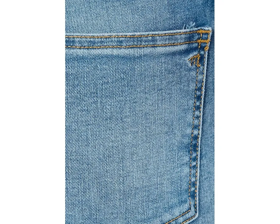 Укороченные джинсы Madewell The Short Stretch Flare Crop с расклешенным низом в цвете Coastal Blue