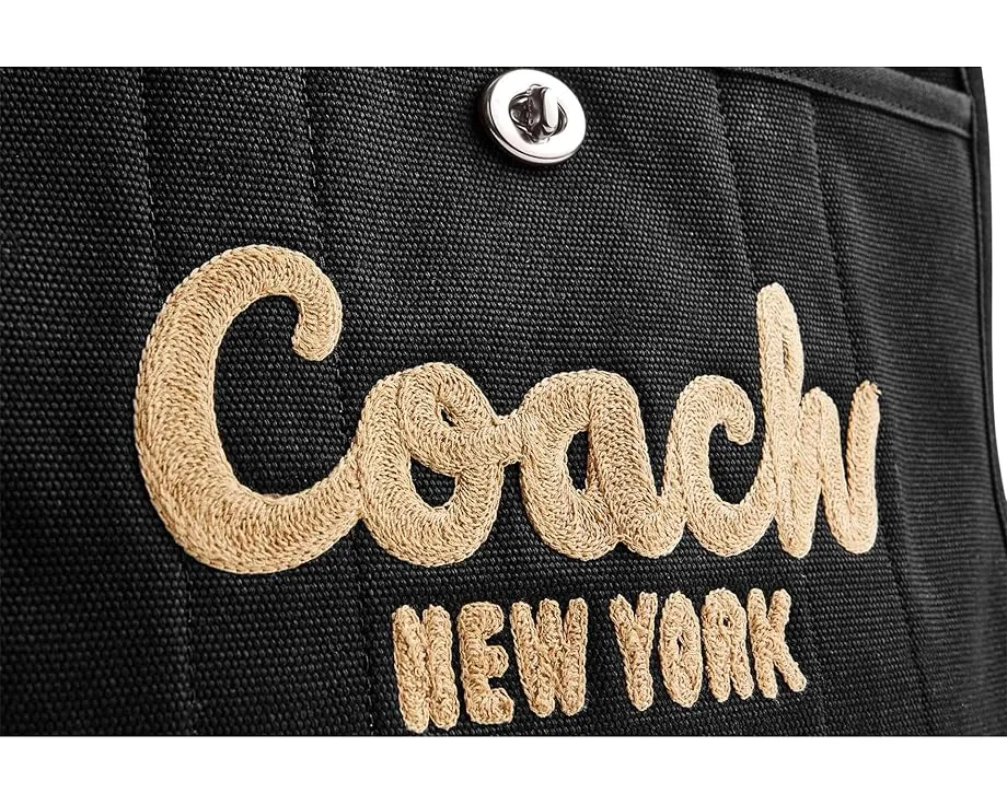 Сумка COACH Cargo Tote с несколькими отделениями и съемным ремнем