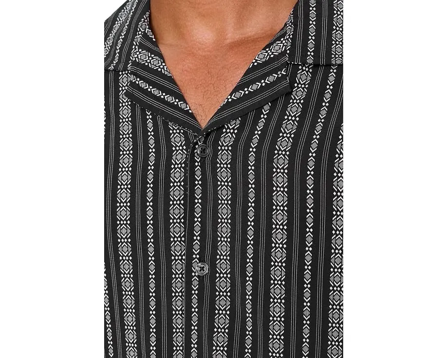 John Varvatos рубашка Dan с коротким рукавом и отложным воротником