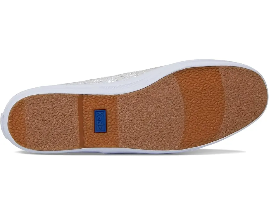 Кроссовки Keds Champion Glitter Lace Up с блестящим верхом и стелькой Softerra