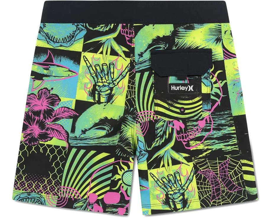 Шорты Hurley Kids Checker Doodle Boardshorts с клетчатым принтом