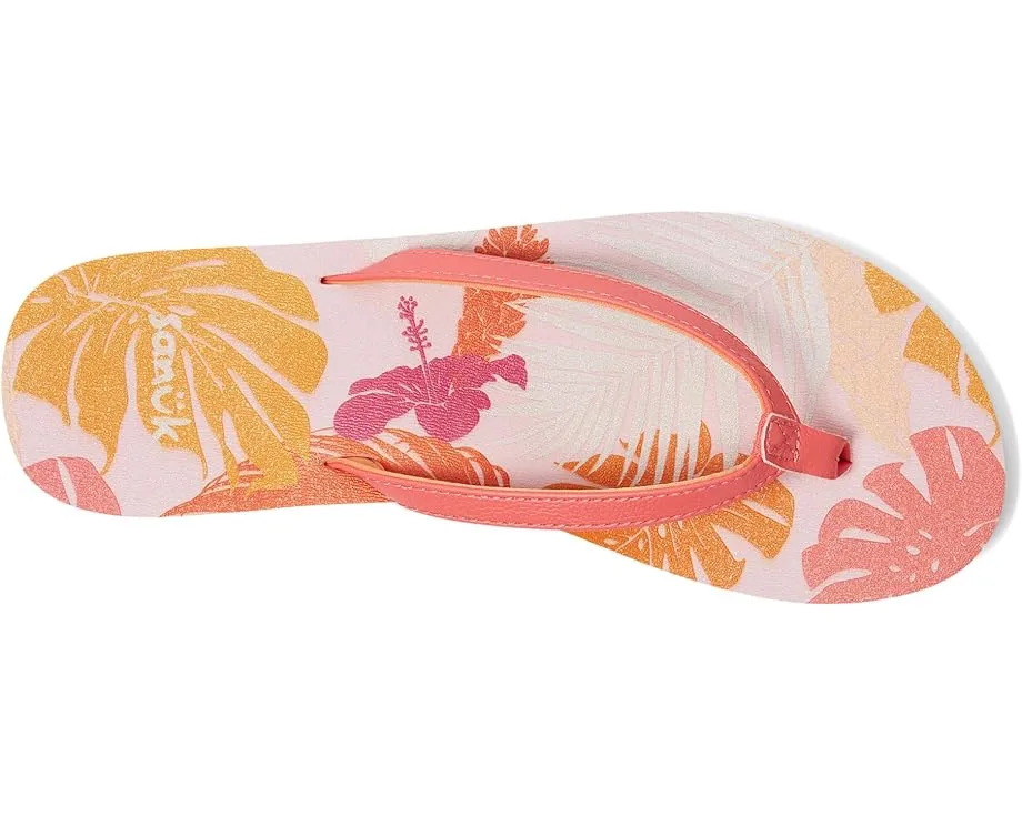 Сандалии Sanuk Yoga Joy II Tropics с печатной стелькой и переработанной подкладкой