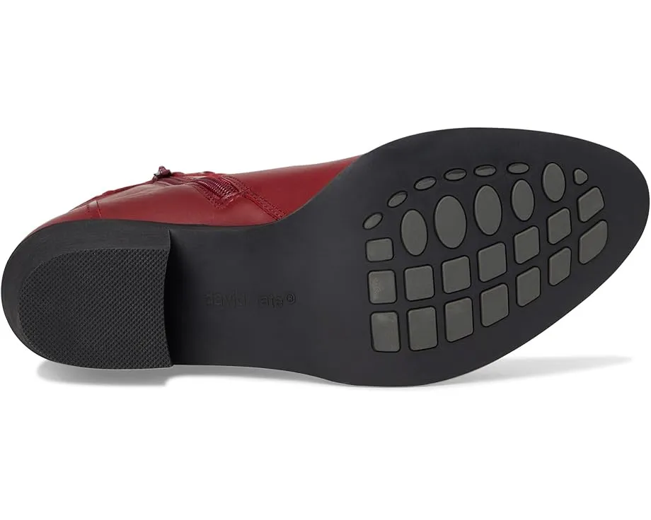 Ботильоны Flight из мягкой кожи с ковбойским стилем и боковой молнией David Tate