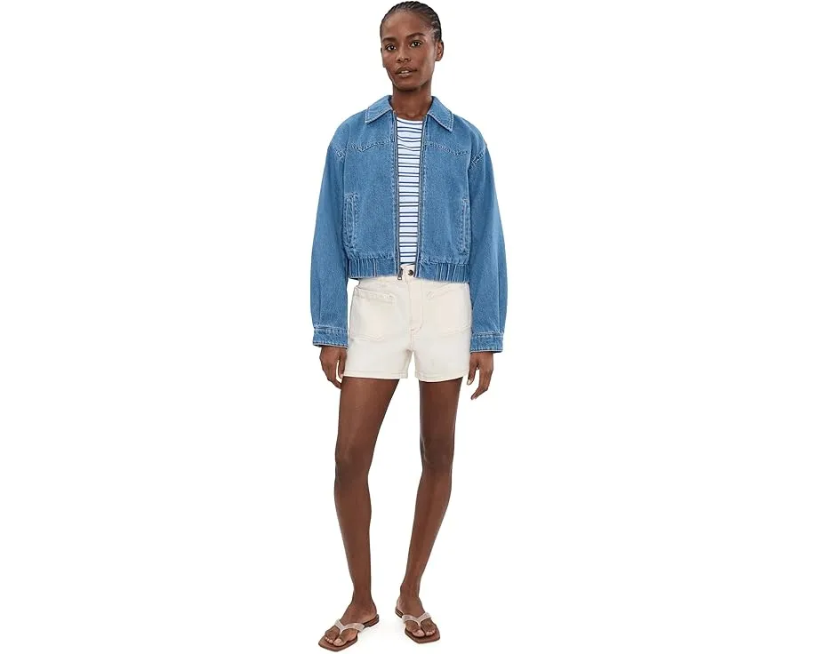 Ladies Western Denim Bomber