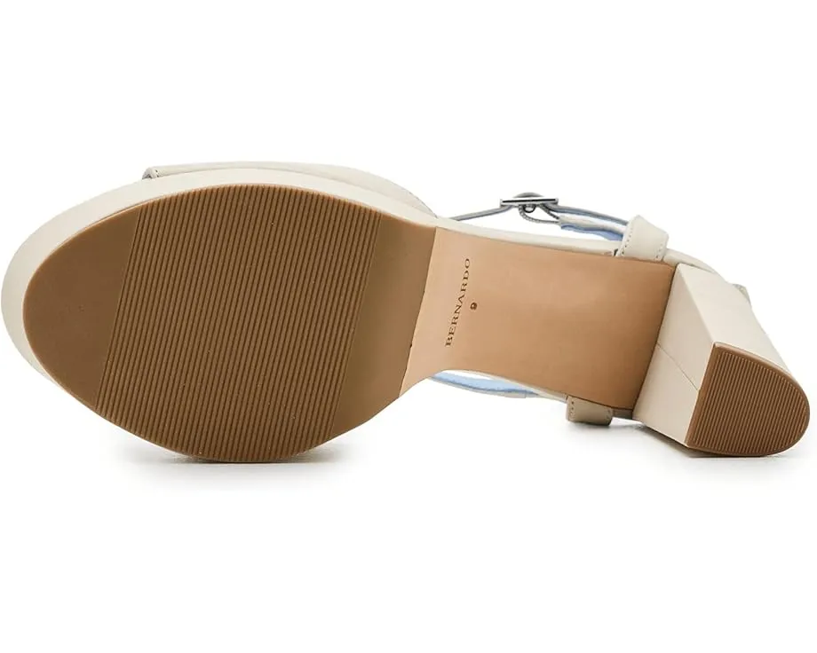 Сандалии Bernardo Valeria на платформе с высоким каблуком и регулируемым ремешком на щиколотке