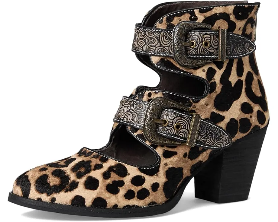 Ботинки L'Artiste by Spring Step Notched-leo с леопардовым принтом и металлическими пряжками