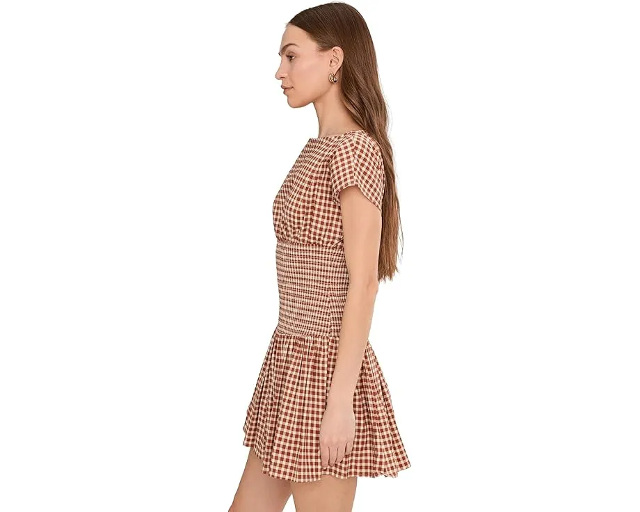 Мини-платье Boatneck Drop Waist с присборенным лифом от Avec Les Filles