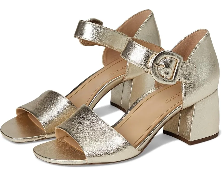 Сандалии VIONIC Chardonnay Ankle Straps на квадратном каблуке с поддержкой свода стопы