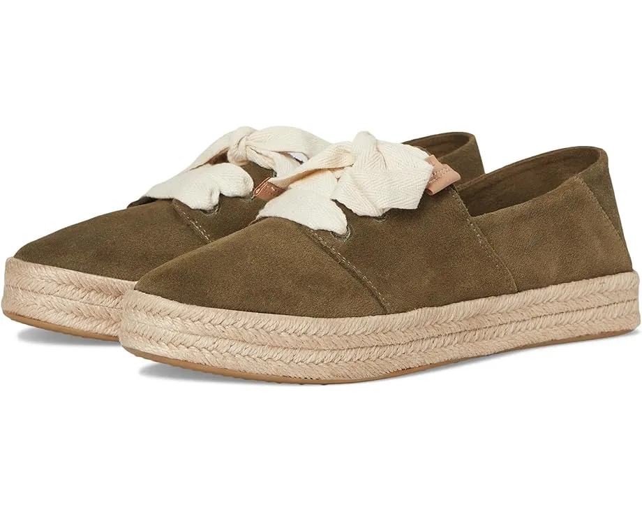 TOMS Carolina Lace Up лоферы из замши со стелькой CloudBound и шнуровкой