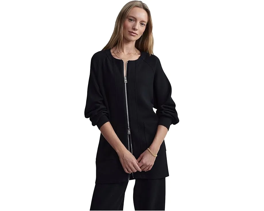 Кардиган Varley Augusta Zip Through свободного кроя из мягкой ткани DoubleSoft