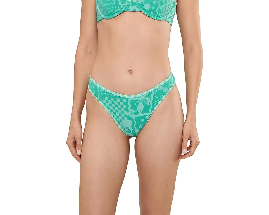 Плавки Daria с винтажным принтом и высокой линией бедра для удлинения силуэта