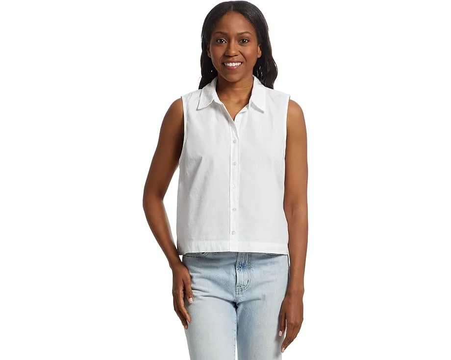 Топ Lilla P без рукавов с ажурным воротником на пуговицах