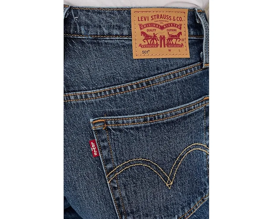 Шорты 501 Mid Thigh с прямым кроем и пятью карманами Levi's® Womens