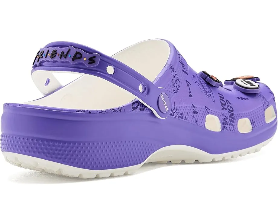 Crocs Friends Classic Clogs сабо с принтом и подвесками разноцветные