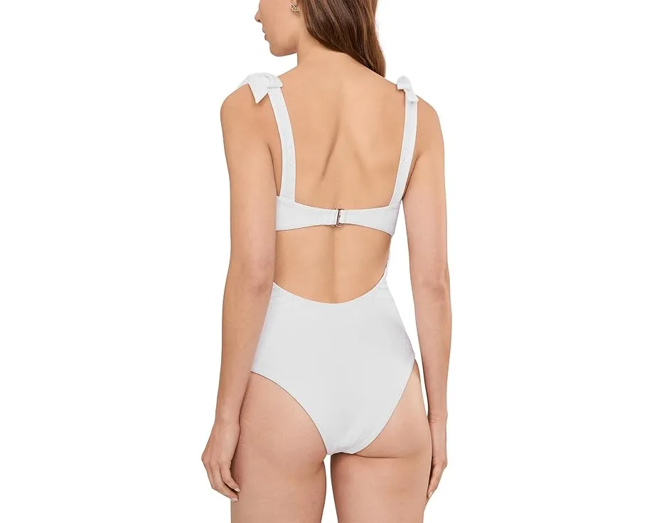 Цельный купальник Priya с кружевной отделкой и вырезом-сердечком